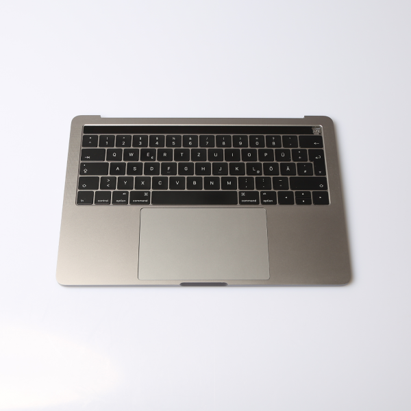 Komplettes TopCase mit Akku für MacBook Pro 13 Zoll Retina A1706 in Spacegrau Grade C Front