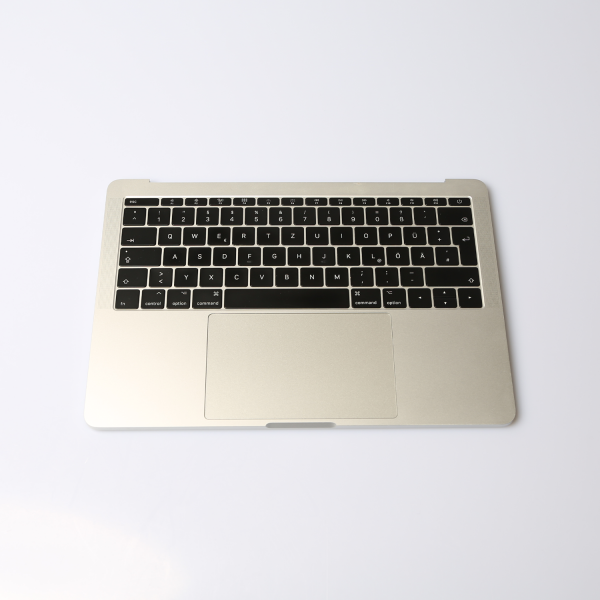 Komplettes TopCase mit Akku für MacBook Pro 13 Zoll Retina A1708 in Silber Grade C Front