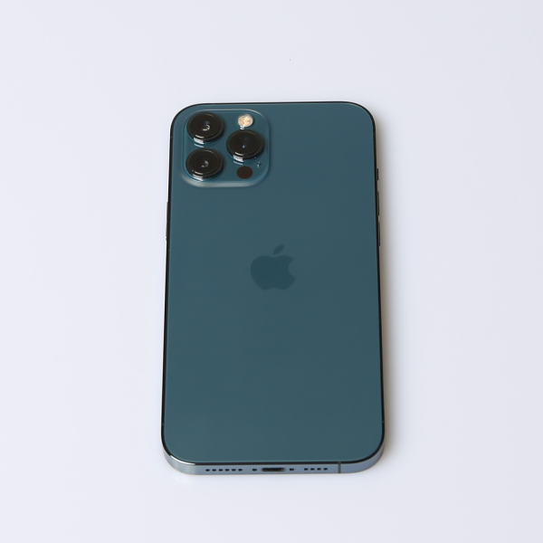 Komplettes Gehäuse für iPhone 12 Pro Max A2411 in Pazifikblau Grade A Front