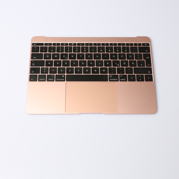 Komplettes TopCase für MacBook 12 Zoll Retina A1534 2016 2017 in Rosegold Grade A Front