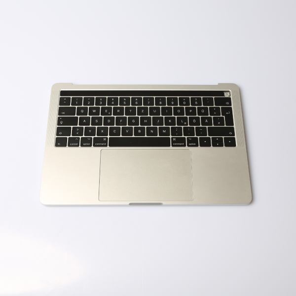 Komplettes TopCase mit Akku für MacBook Pro 13 Zoll Retina A1706 in Silber Grade A Front