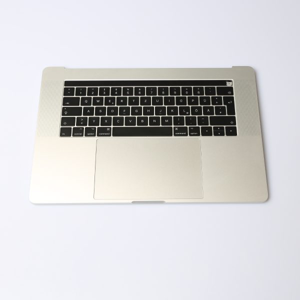 Komplettes TopCase mit Akku für MacBook Pro 15 Zoll Retina A1707 in Silber Grade A Front